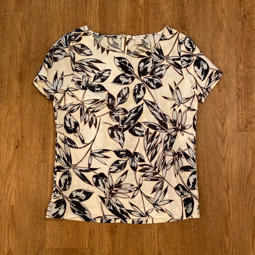 J. Crew Print Shirt XS